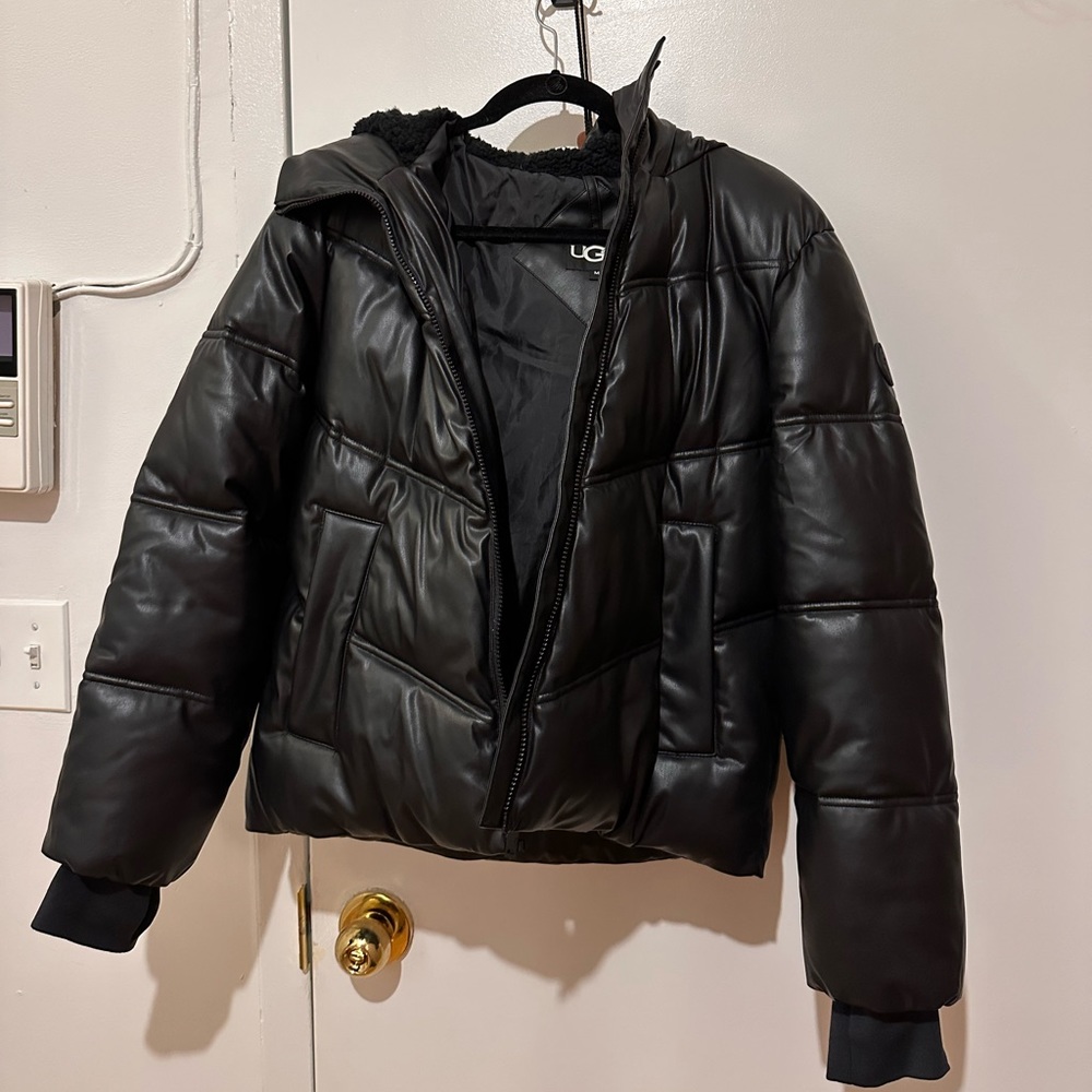 UGG | faux leather puffer coat